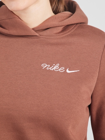 Nike Sportswear Tréning póló 'Phoenix Fleece' - barna
