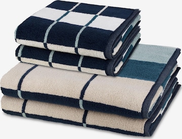 ROSS Handtuch 'Three Stars' in Blau: Vorderseite