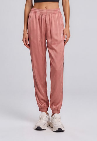 Sergio Tacchini Tapered Broek 'Metropolitan' in Roze: voorkant