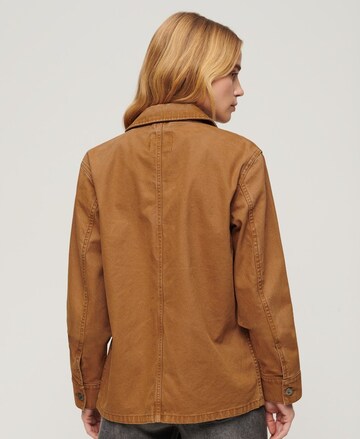 Superdry Between-Season Jacket 'Chore' in Brown