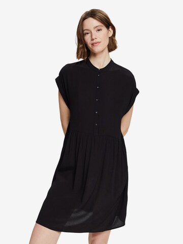 ESPRIT Košeľové šaty - Čierna: predná strana