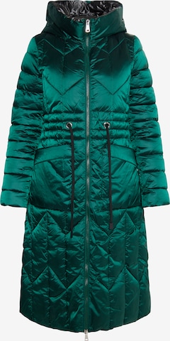 Manteau d’hiver Usha en vert : devant