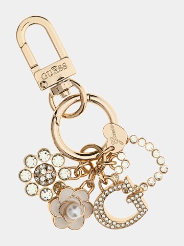 GUESS Key Ring in Gold: front