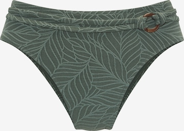 LASCANA Bikini Bottoms in Green: front