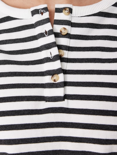 Orsay Shirt 'Waffle' in schwarz / weiß, Produktansicht