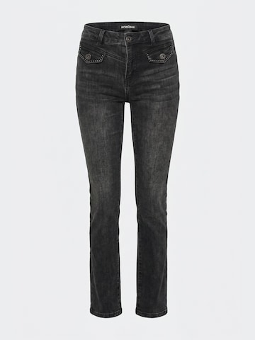 Coupe slim Jean KOROSHI en noir : devant