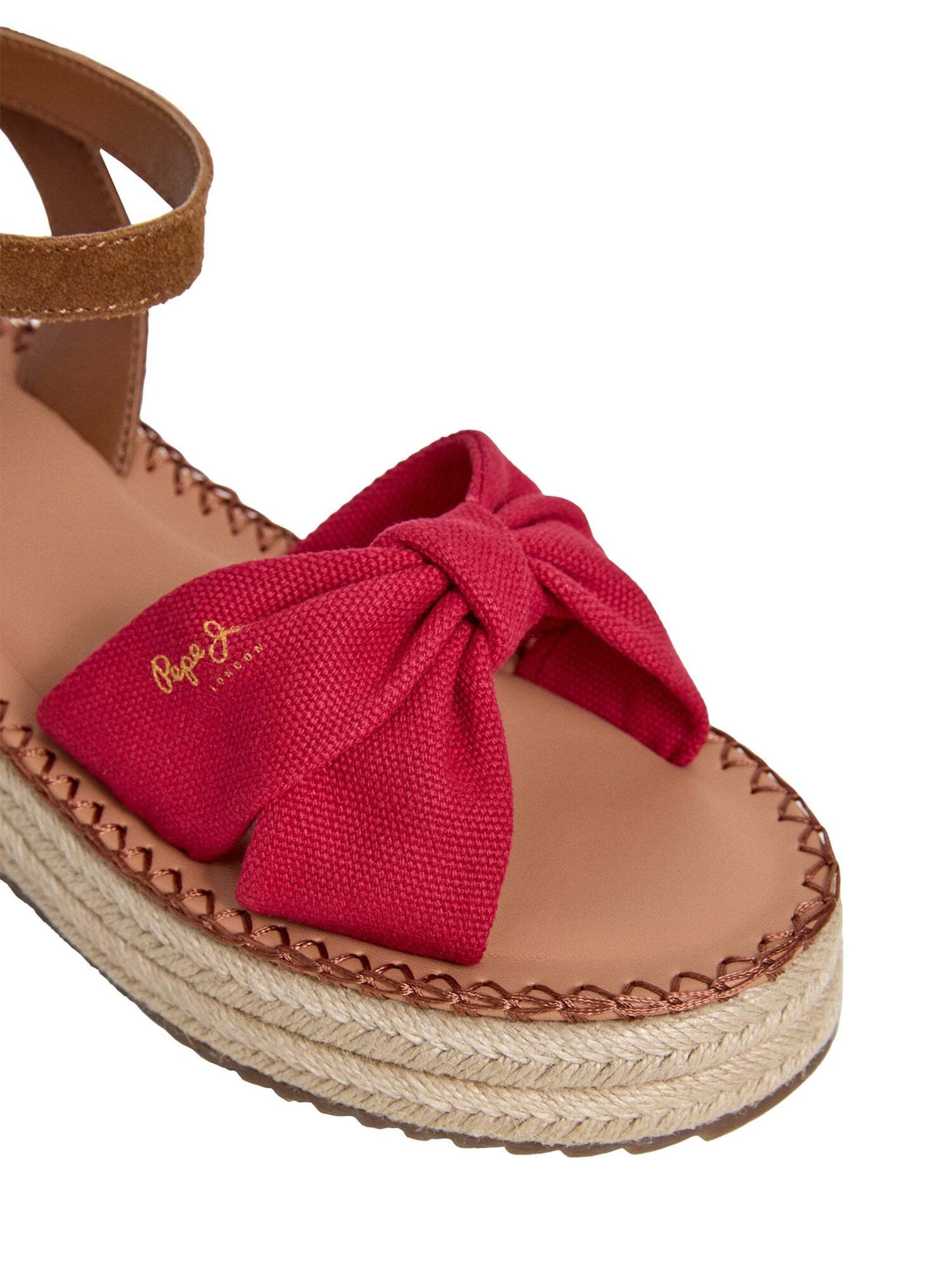 Pepe Jeans Sandale 'Kate Bass' in Rot