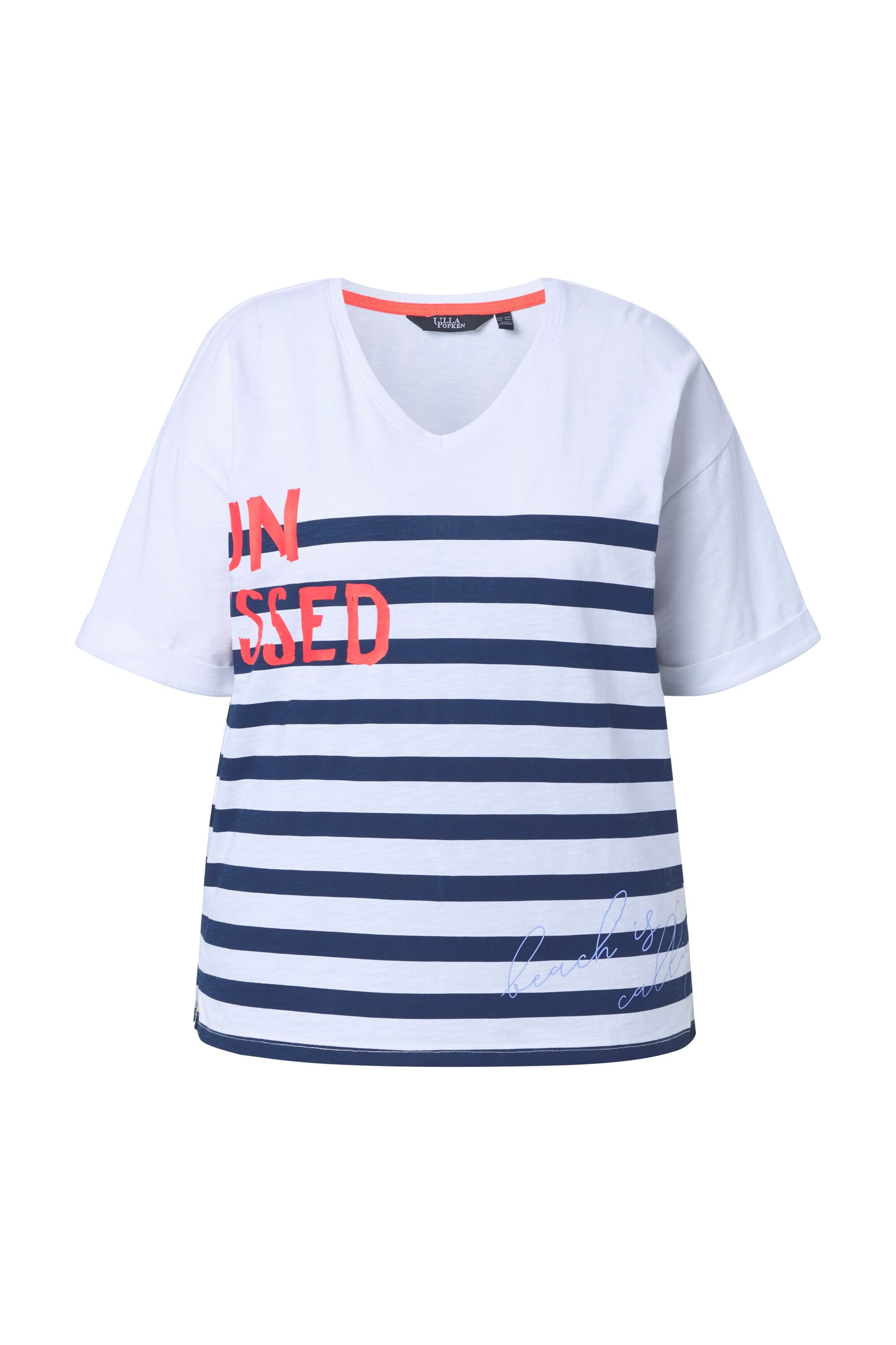 Ulla Popken Shirt in Weiß: Vorderseite