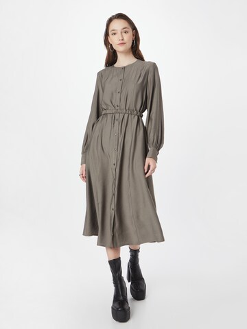 Robe-chemise 'Hayden' Soft Rebels en marron : devant