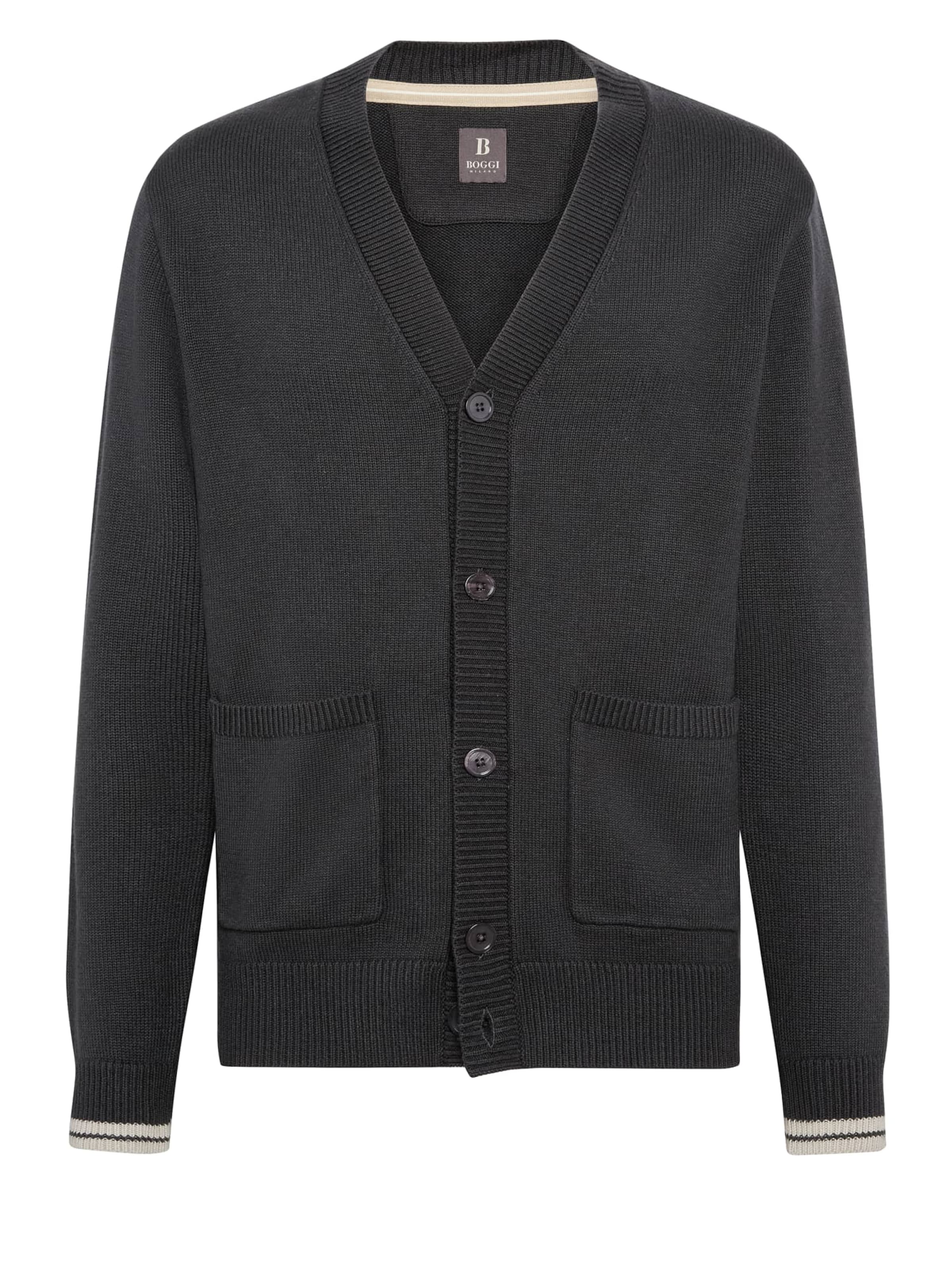 Boggi Milano Strickjacke in Navy ABOUT YOU