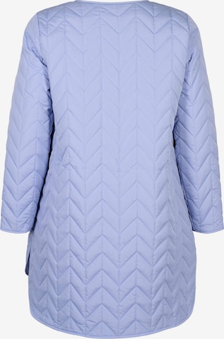 Zizzi Between-Season Jacket 'MGRACE' in Blue