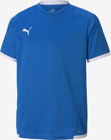 PUMA Toiminnallinen paita 'TeamLiga' värissä sininen: edessä