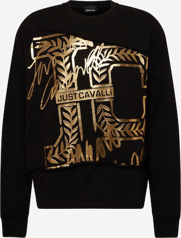 Just Cavalli Sweatshirt 'SOHO' in Black: front