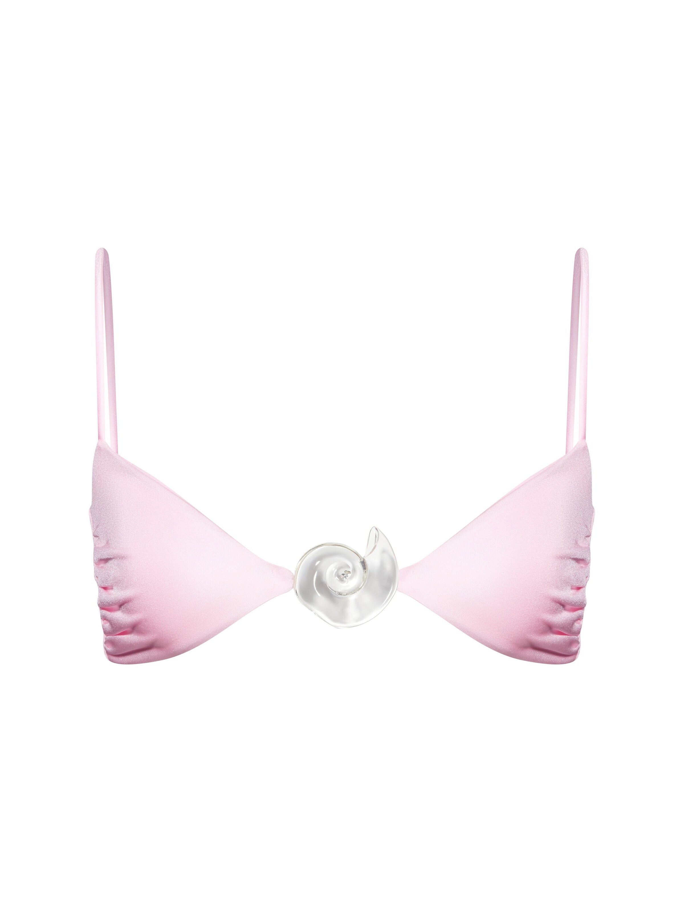 rozā SALT&WAVE Trijstūra formas Bikini augšdaļa 'Aphrodite Top': no priekšpuses