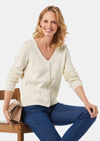 Goldner Strickjacke in Beige