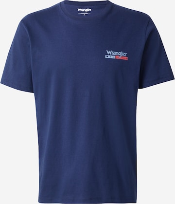 WRANGLER Póló 'SMALL_AMERICANA' - kék: elől