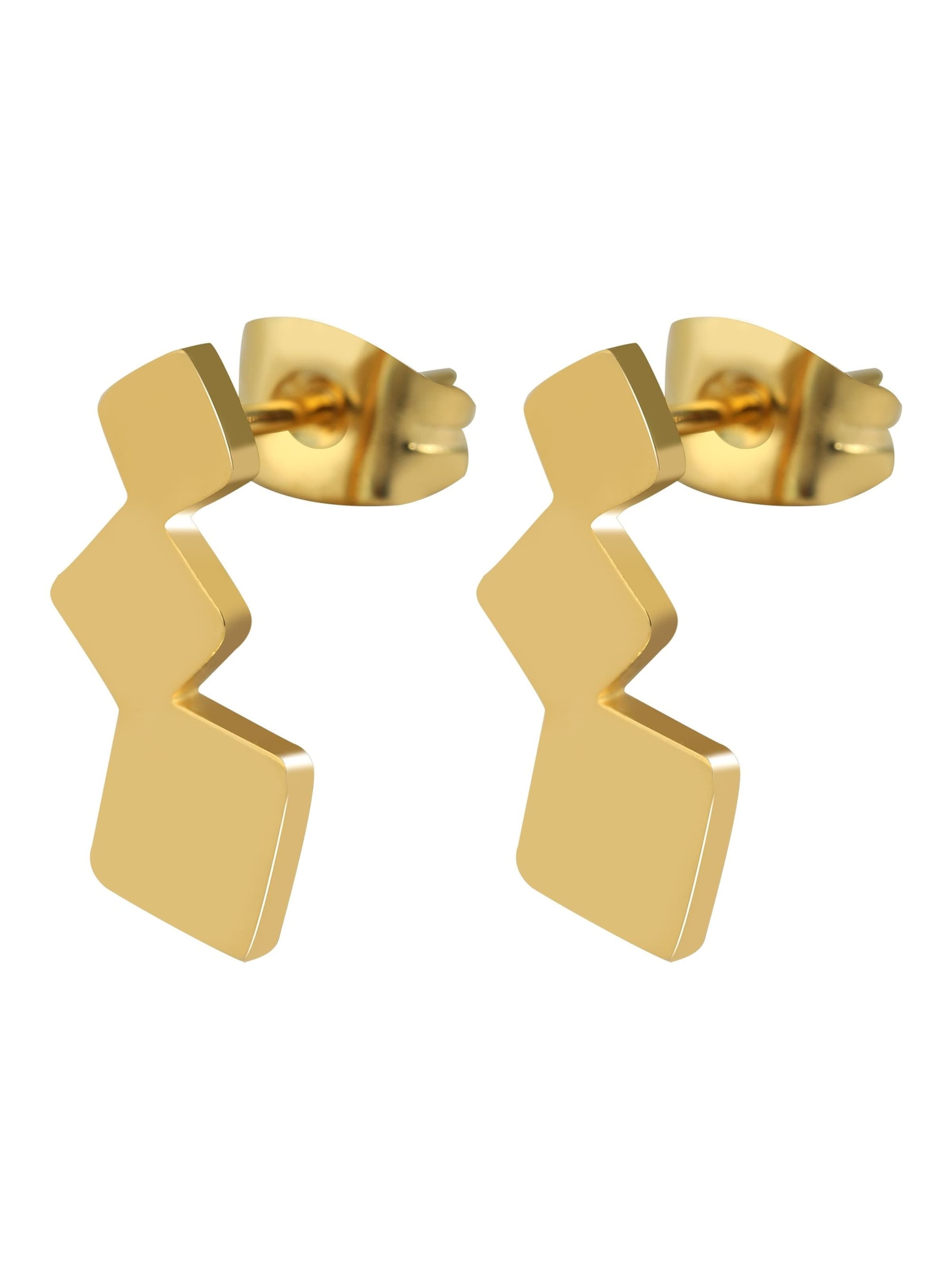 Akzent Earrings 'Petja, langlebig' in Gold: front