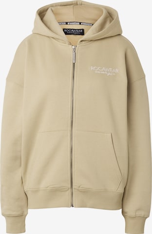 ROCAWEAR Sweatvest in Geel: voorkant