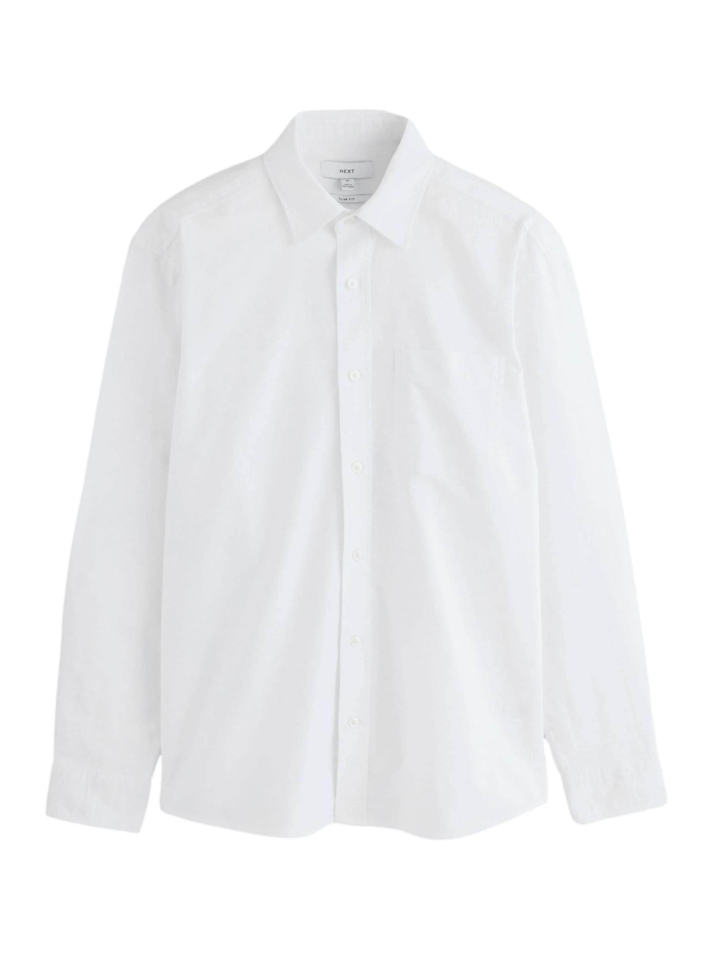 Slim fit Cămașă de la Next pe alb: față