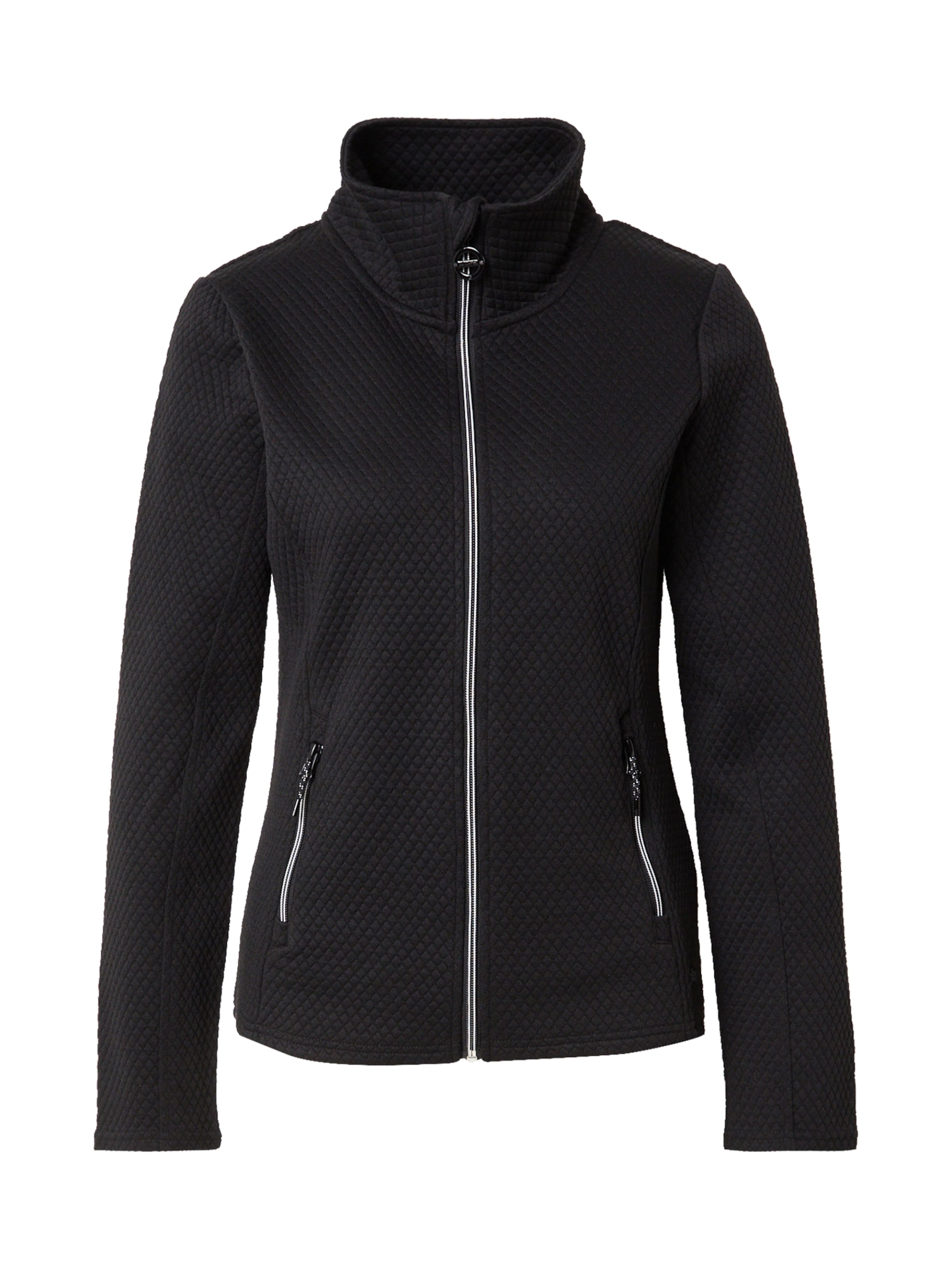 KILLTEC Athletic Fleece Jacket 'KSW 99' in Black: front