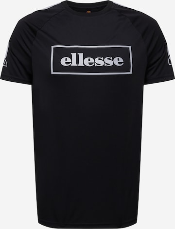 ELLESSE Λειτουργικό μπλουζάκι 'Zolari' σε μαύρο: μπροστά