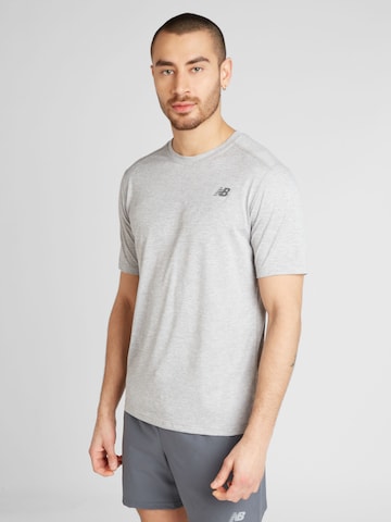 new balance - Camisa funcionais em cinzento: frente