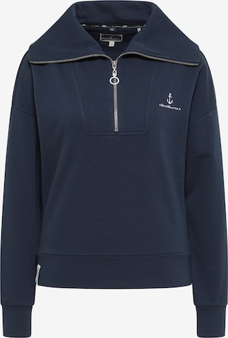 DreiMaster Maritim Sweatshirt 'Bridgeport' in Blauw: voorkant