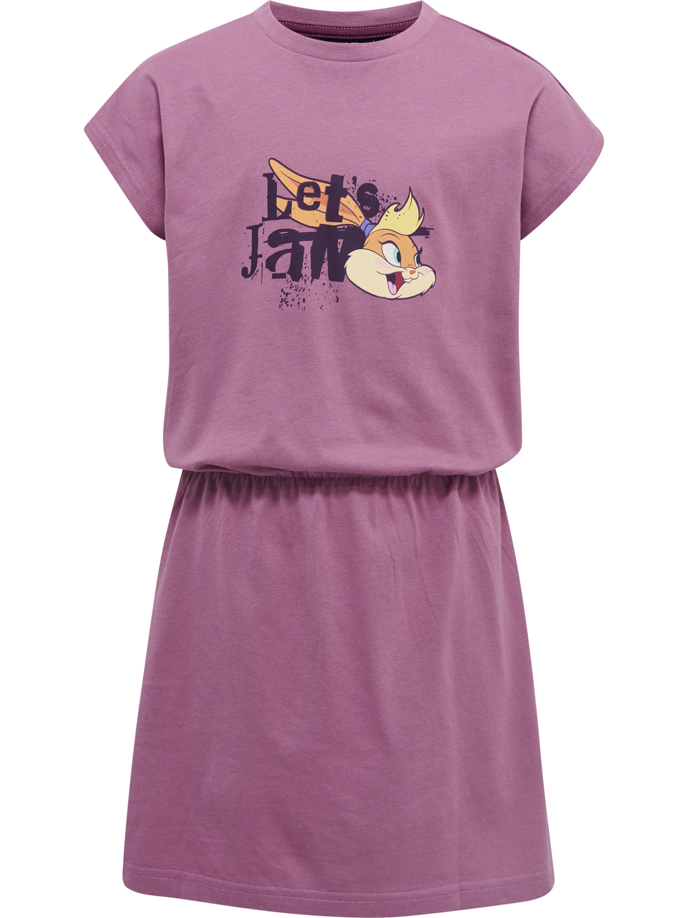 Hummel Jurk 'Space Jam Twilight' in Lila: voorkant