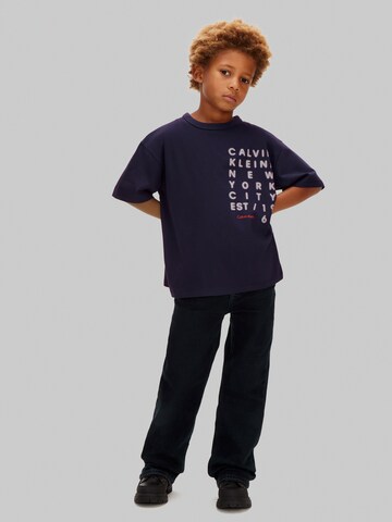 Tricou de la Calvin Klein Jeans pe albastru