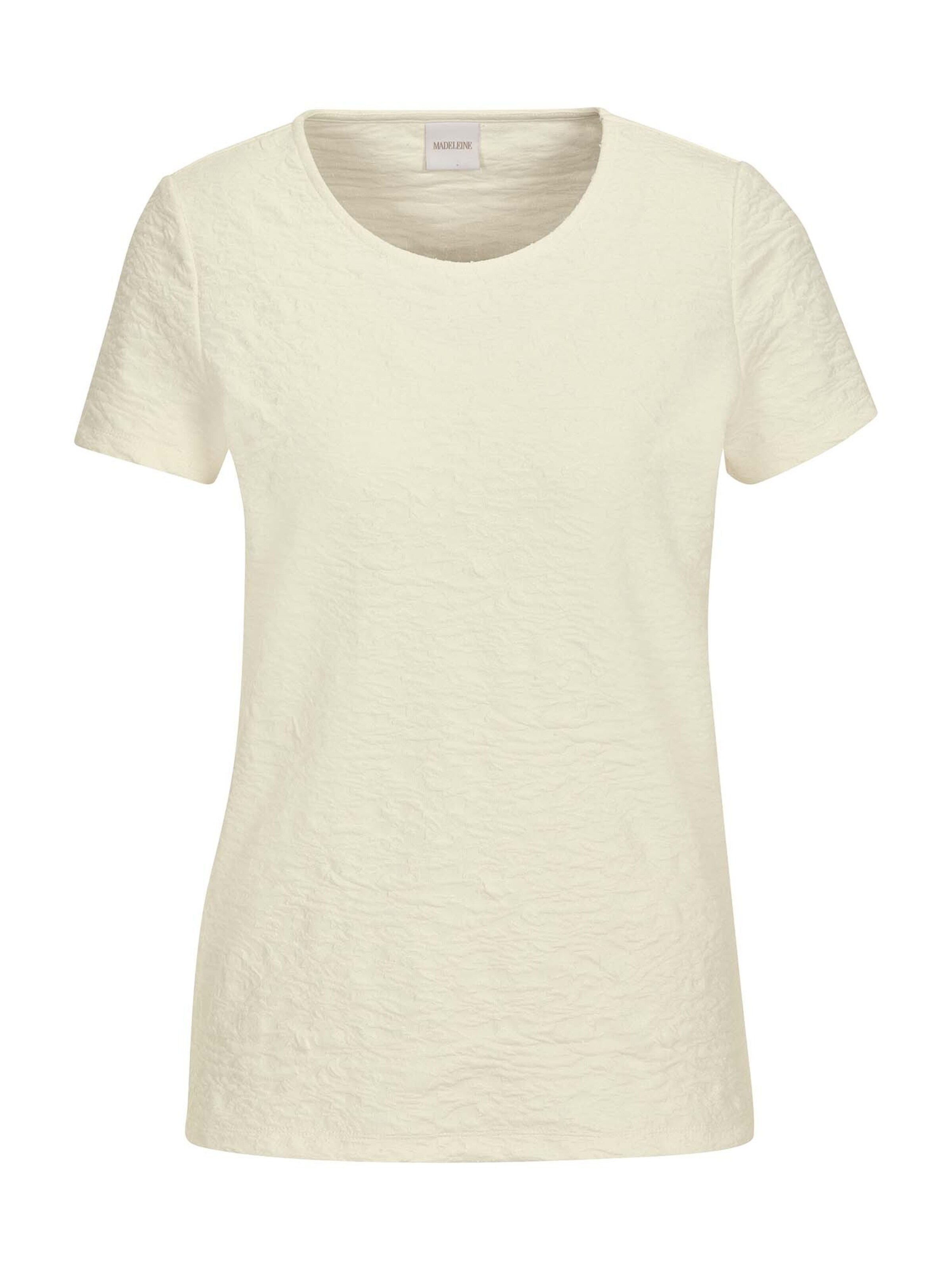 T-shirt MADELEINE en blanc : devant