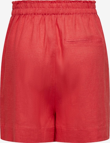 ONLY Normalny krój Spodnie 'Tokyo' w kolorze czerwony
