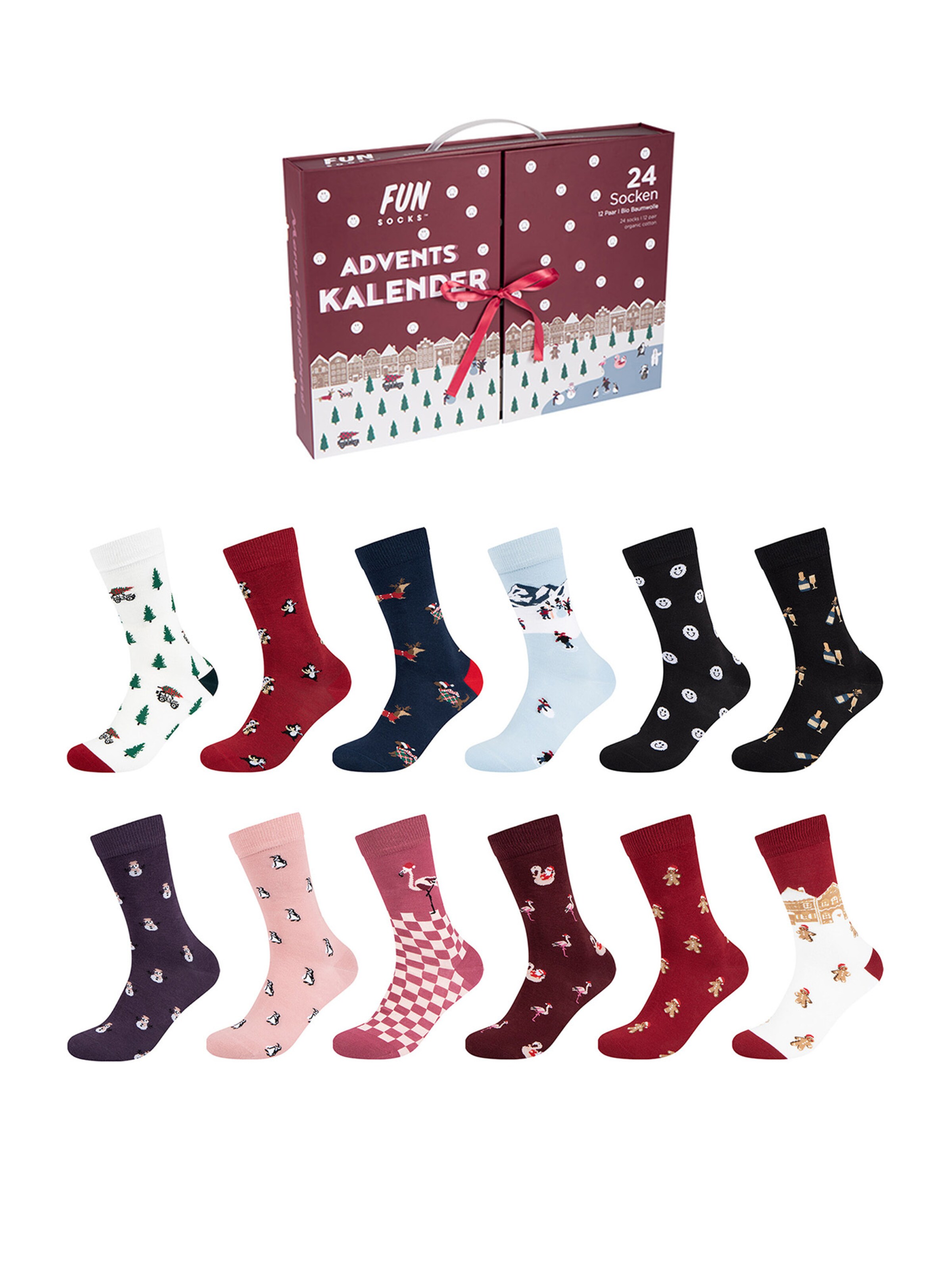FUN Socks Socks 'Adventskalender' in Mixed colors