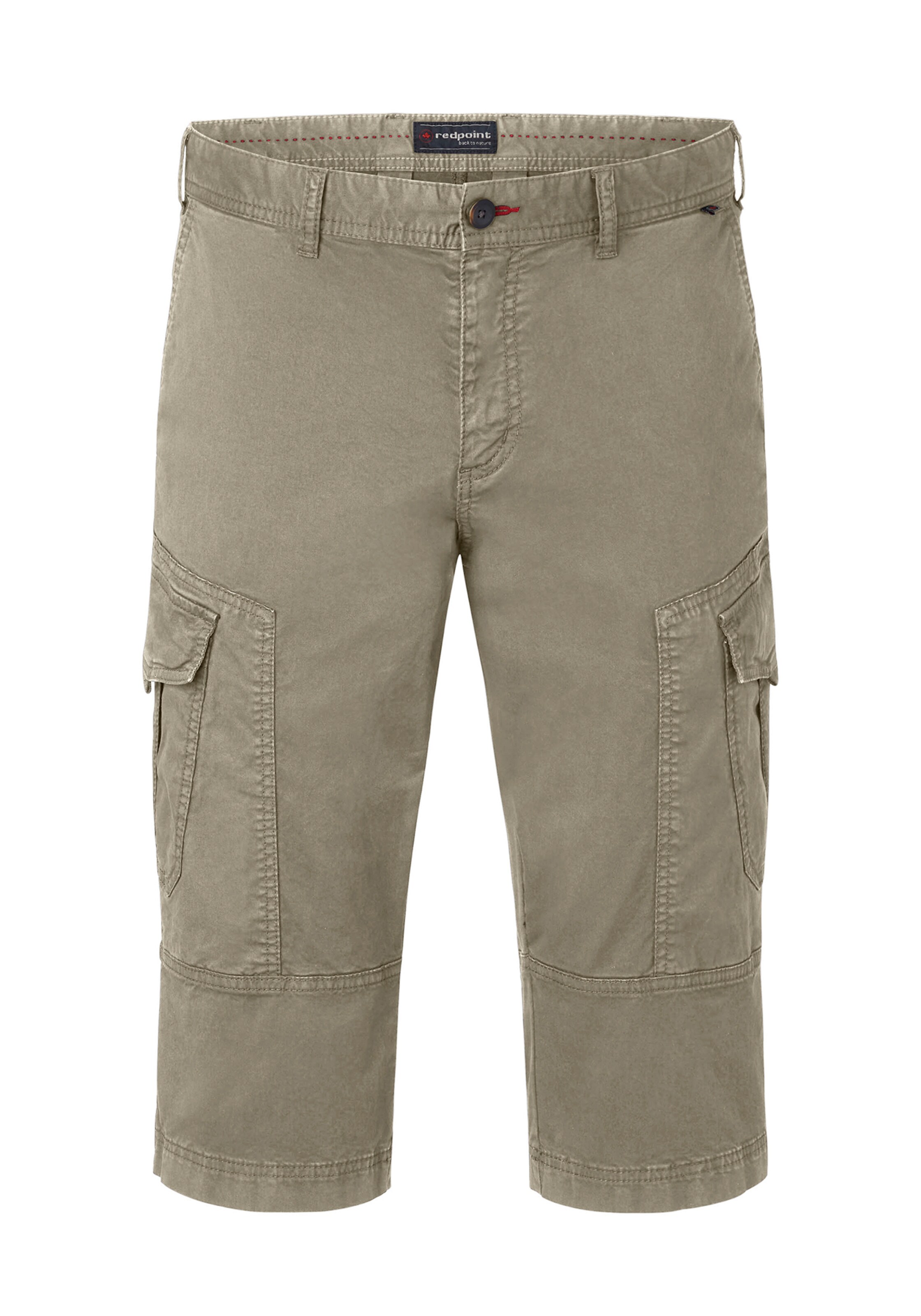 REDPOINT Regular Cargohose in Grün: Vorderseite