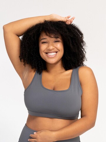 LOTUSCRAFTS Classic Sports bra 'MIKO Bralette' in Grey: front