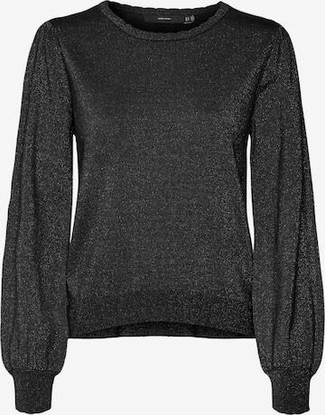 VERO MODA Pullover 'HAPPYSHINE' i sort: forside