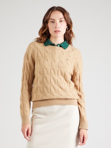 Pull-over TOMMY HILFIGER en vert : devant