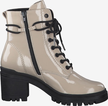 s.Oliver Lace-Up Ankle Boots in Beige