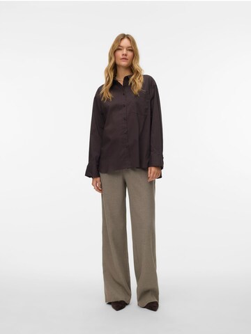 VERO MODA Blouse 'VMLotus' in Bruin