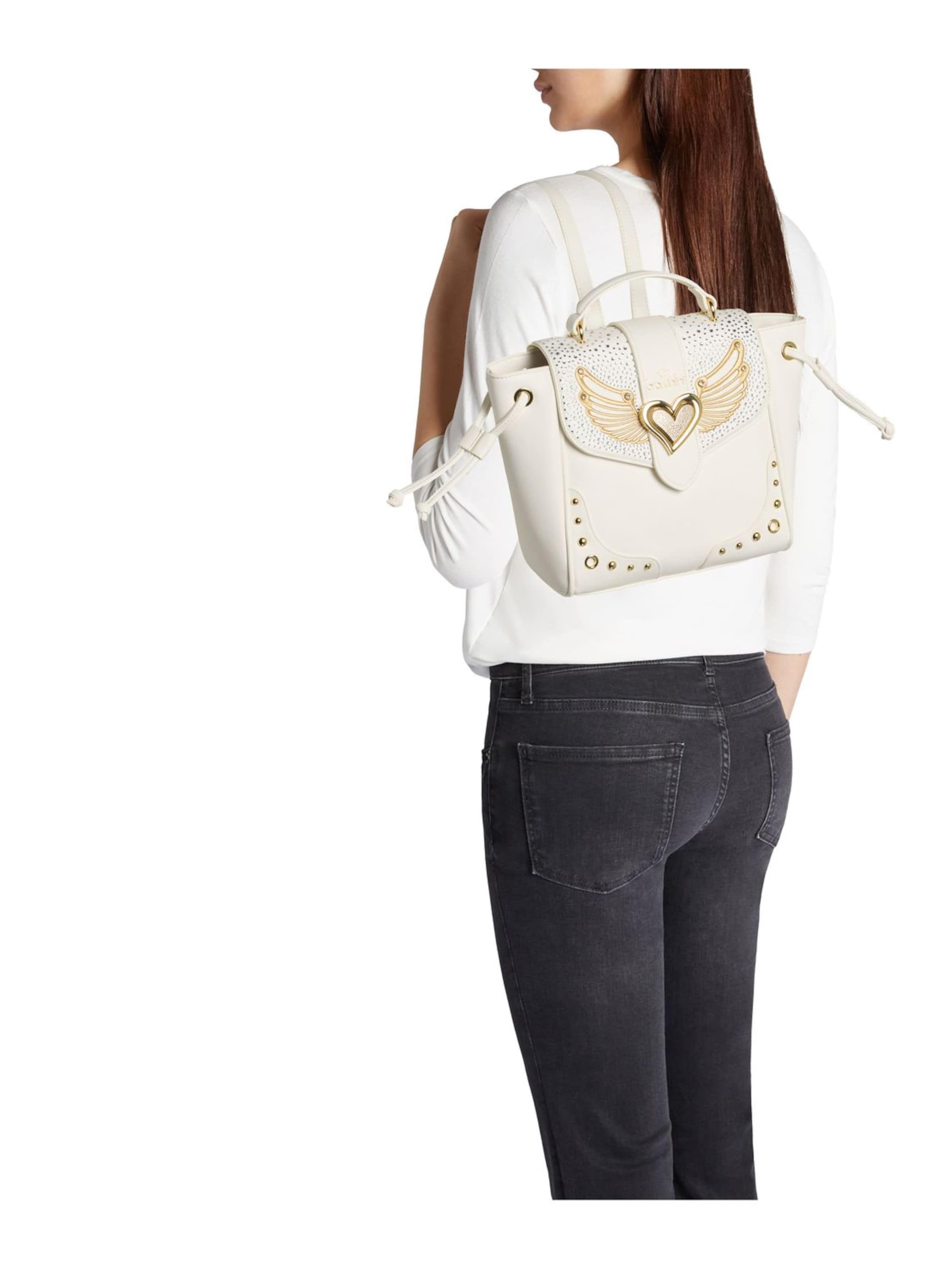 Braccialini Rucksack 'Rock'‌‌‌‌‌‌‌‌‌‌ in Weiß: Vorderseite