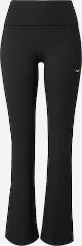 Nike SportswearFlared/zvonoliki kroj Tajice - crna boja: prednji dio