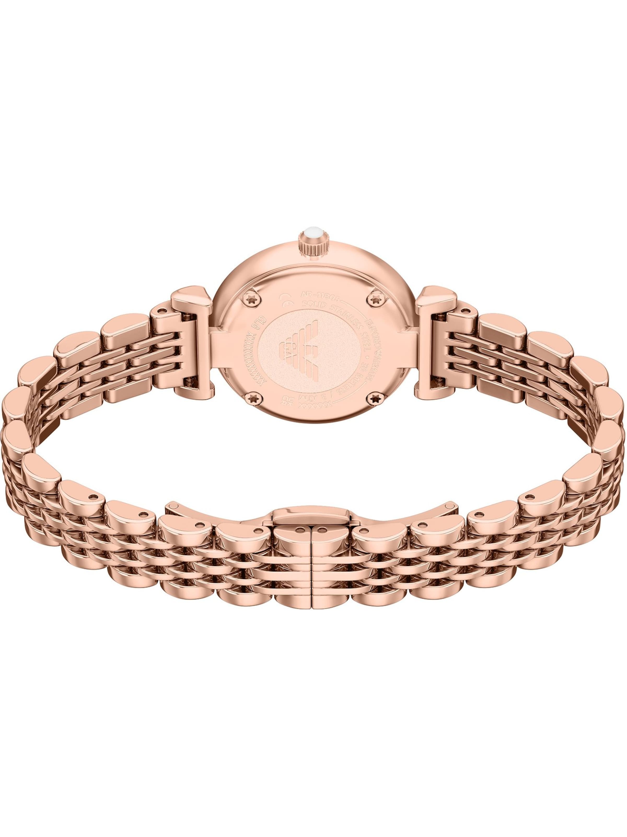 Emporio Armani Analog watch 'GIANNI' in Gold