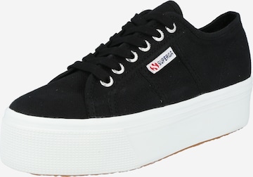 SUPERGA Låg sneaker '2790' i svart: framsida