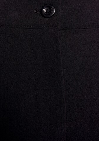 LASCANA Regular Trousers with creases in Black