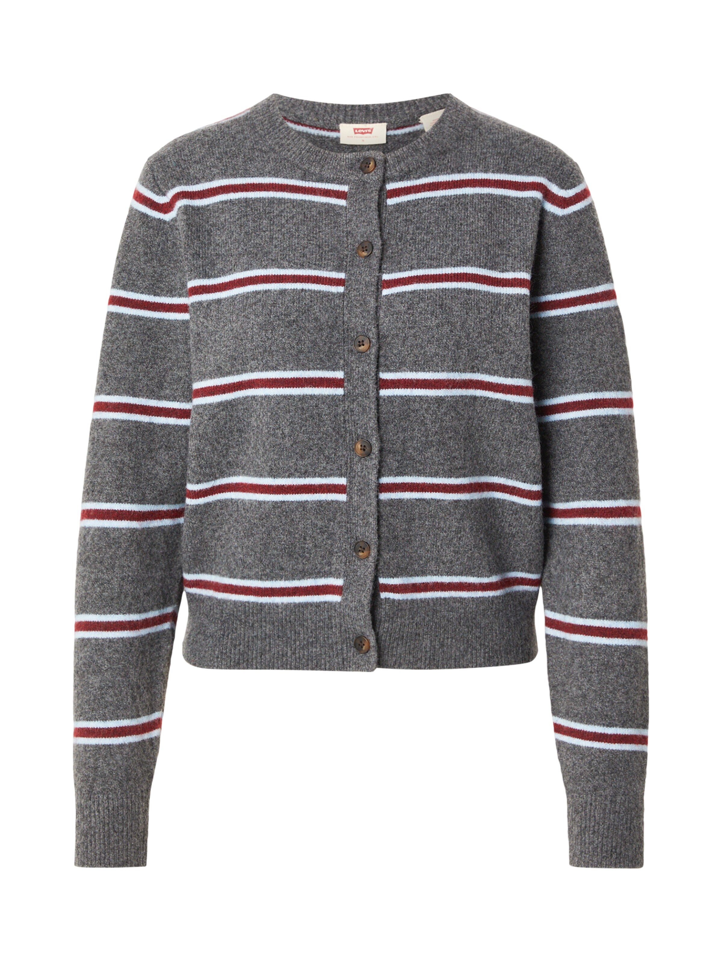 LEVI'S ® Strickjacke 'Claire' in Grau: Vorderseite