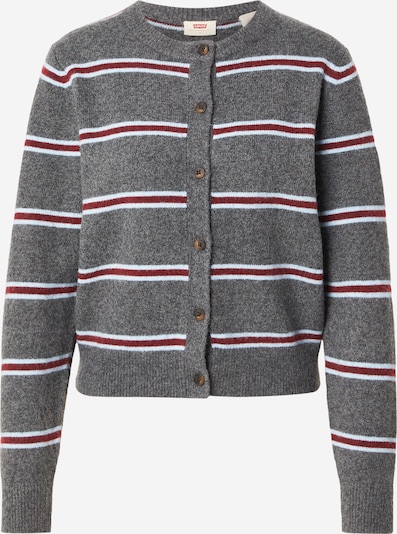 LEVI'S ® Knit cardigan 'Claire' in XS in Light blue / Mottled grey / Cherry red, Item view