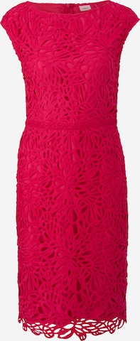 s.Oliver BLACK LABEL Φόρεμα κοκτέιλ σε ροζ: μπροστά