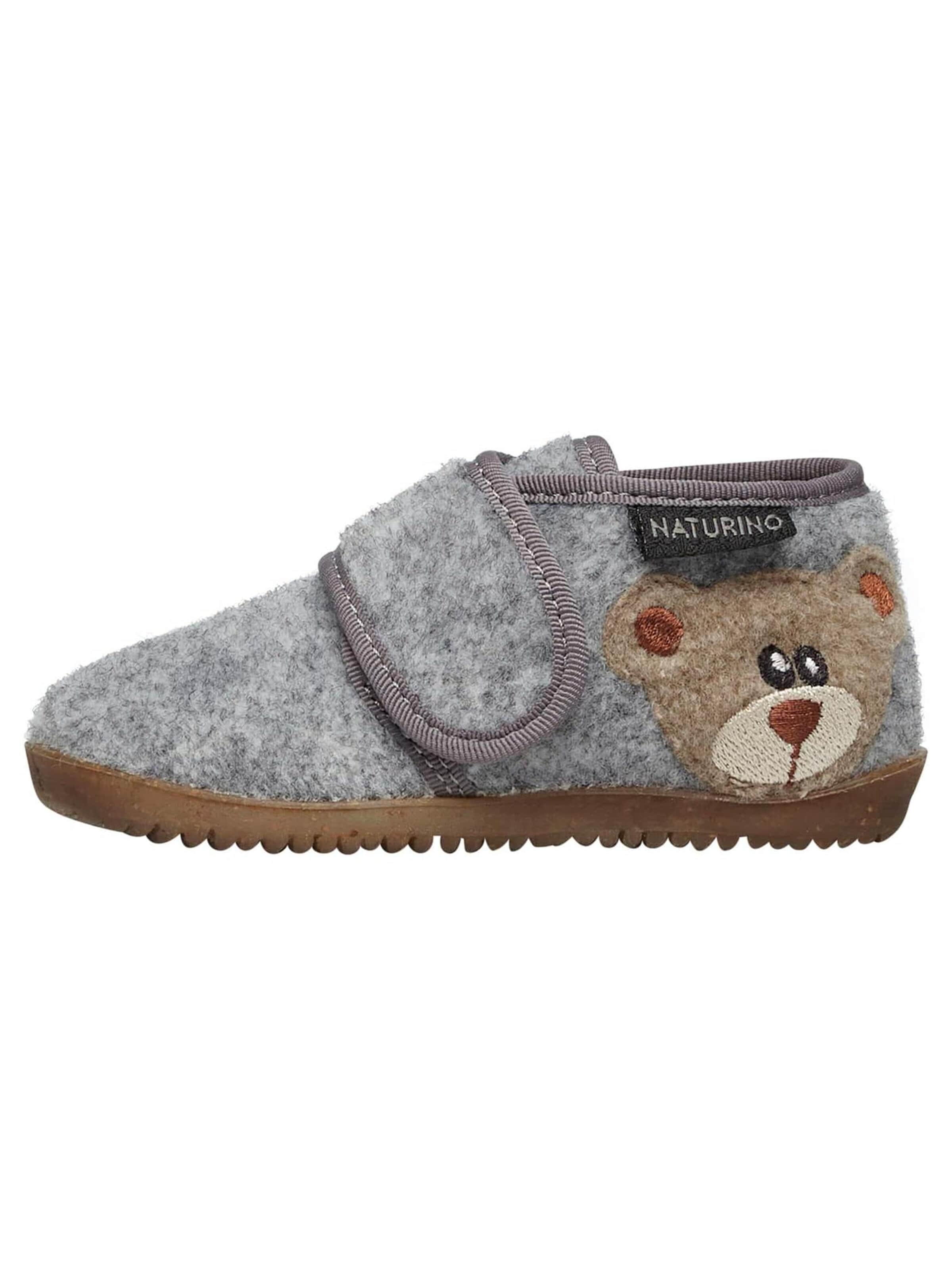 NATURINO Slipper 'CARILLON' in Grey