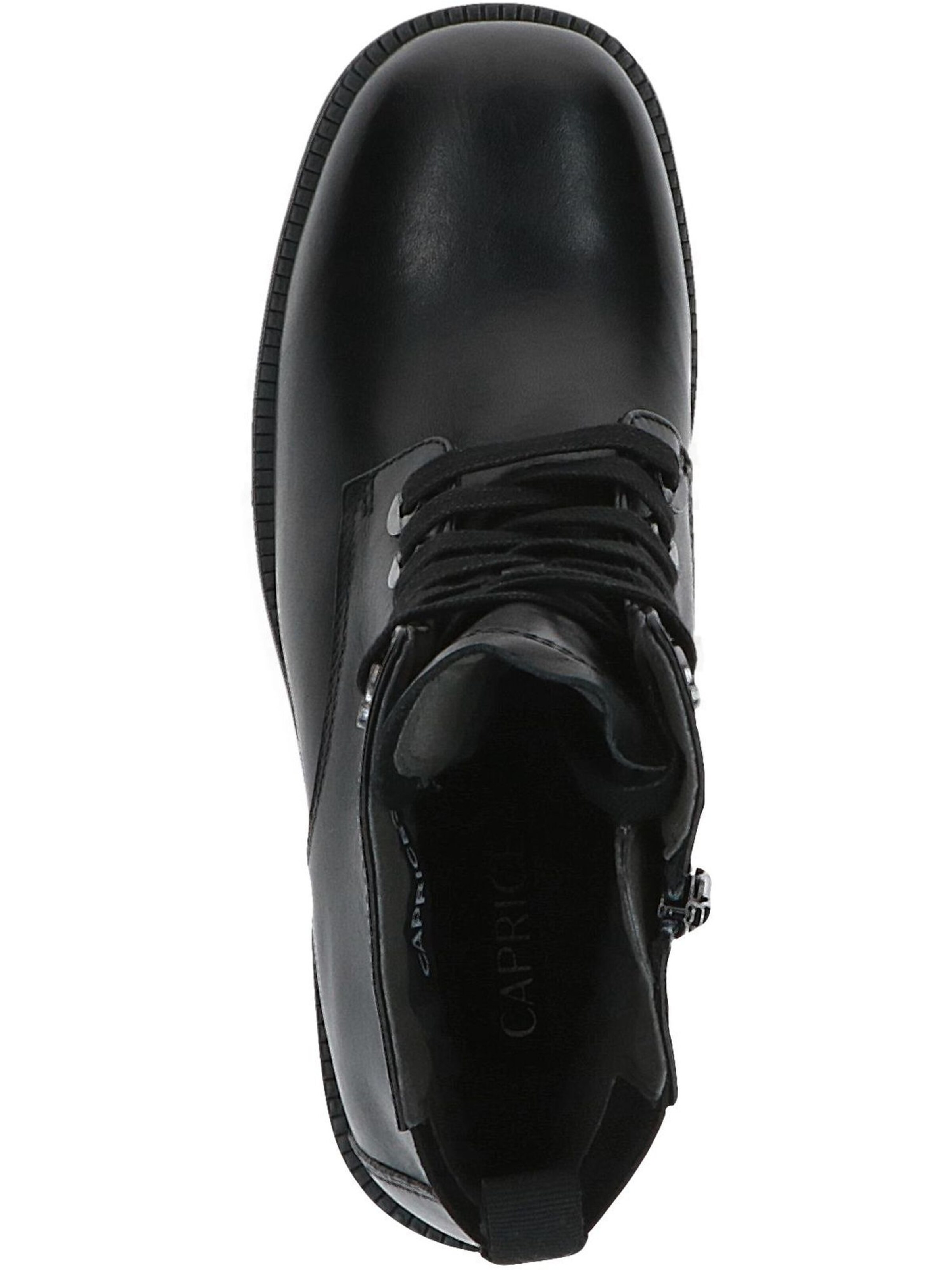 CAPRICE Lace-up bootie in Black