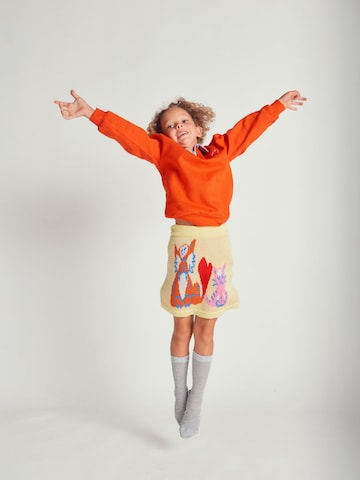 Felpa 'TWO-TONE POLO LOVES YOU SWEATSHIRT' di Maru + Bo in rosso