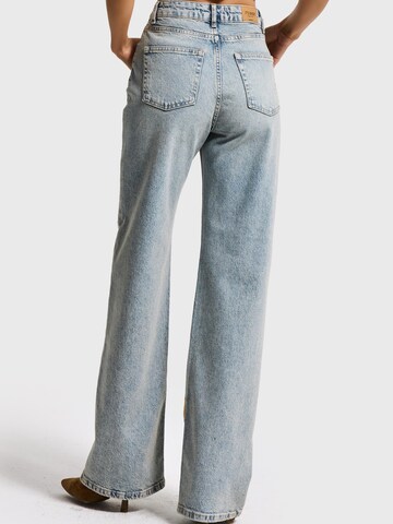 IT'S BASIC Regular Jeans 'STRAIGHT HIGH RISE JEANS' in Blauw